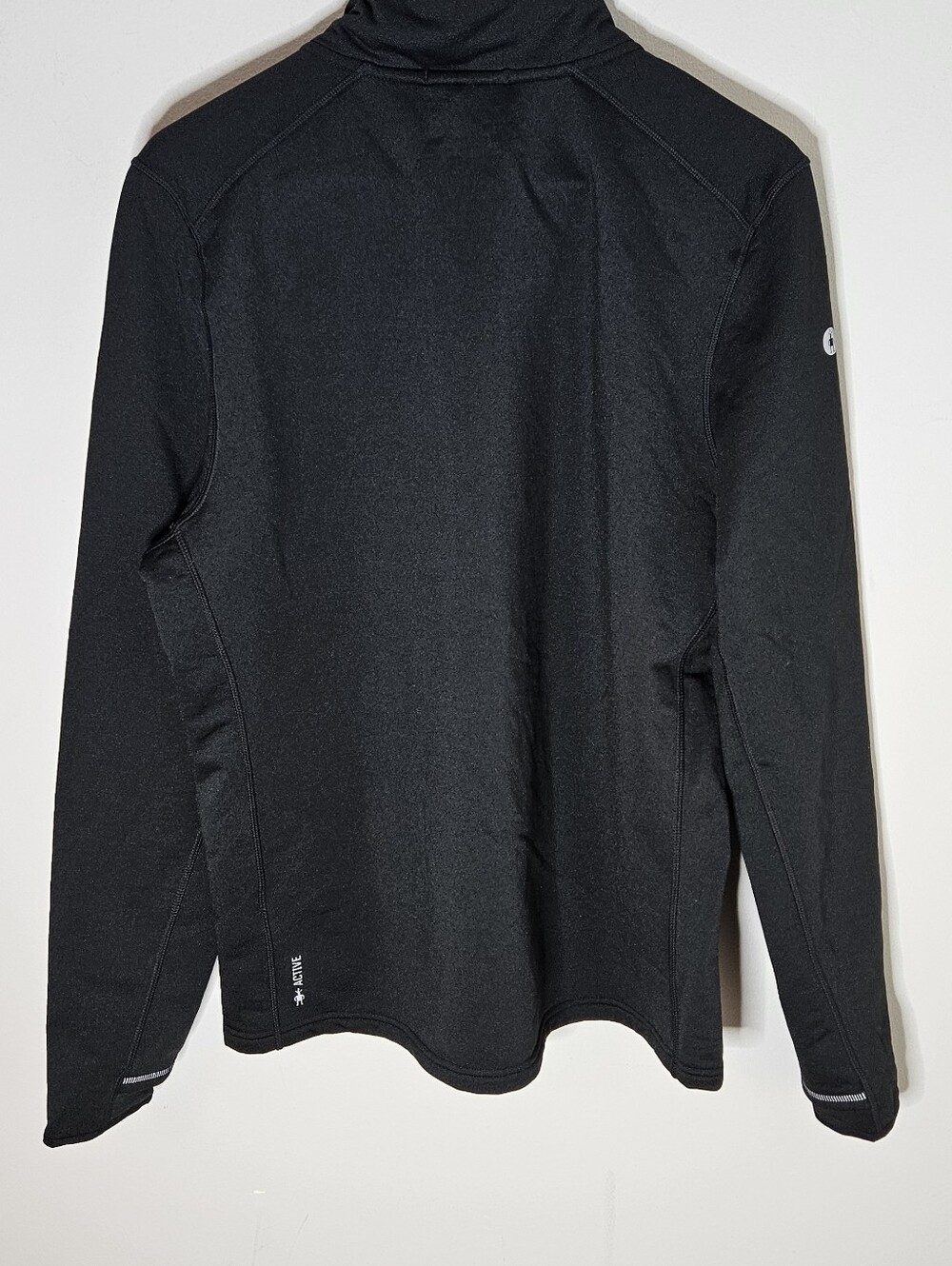 Smartwool Active Fleece Wind 1/2 Zip Jacket Black Men's M Medium NWT - Picture 3 of 10